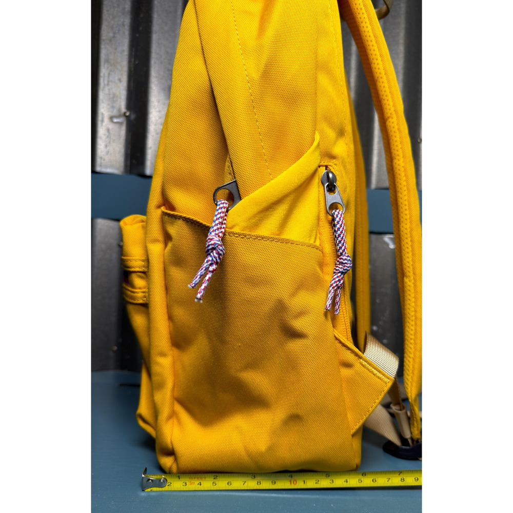 American Tourister UpBeat Backpack Yellow Canvas School Commute Bag Retro Travel - Picture 10 of 11